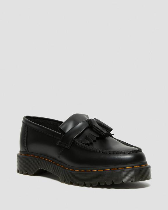 Dr. Martens Adrian Bex Smooth Leather Tassel Loafers Black - Womens