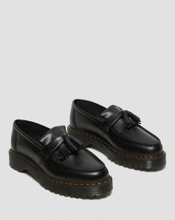 Dr. Martens Adrian Bex Smooth Leather Tassel Loafers Black - Womens