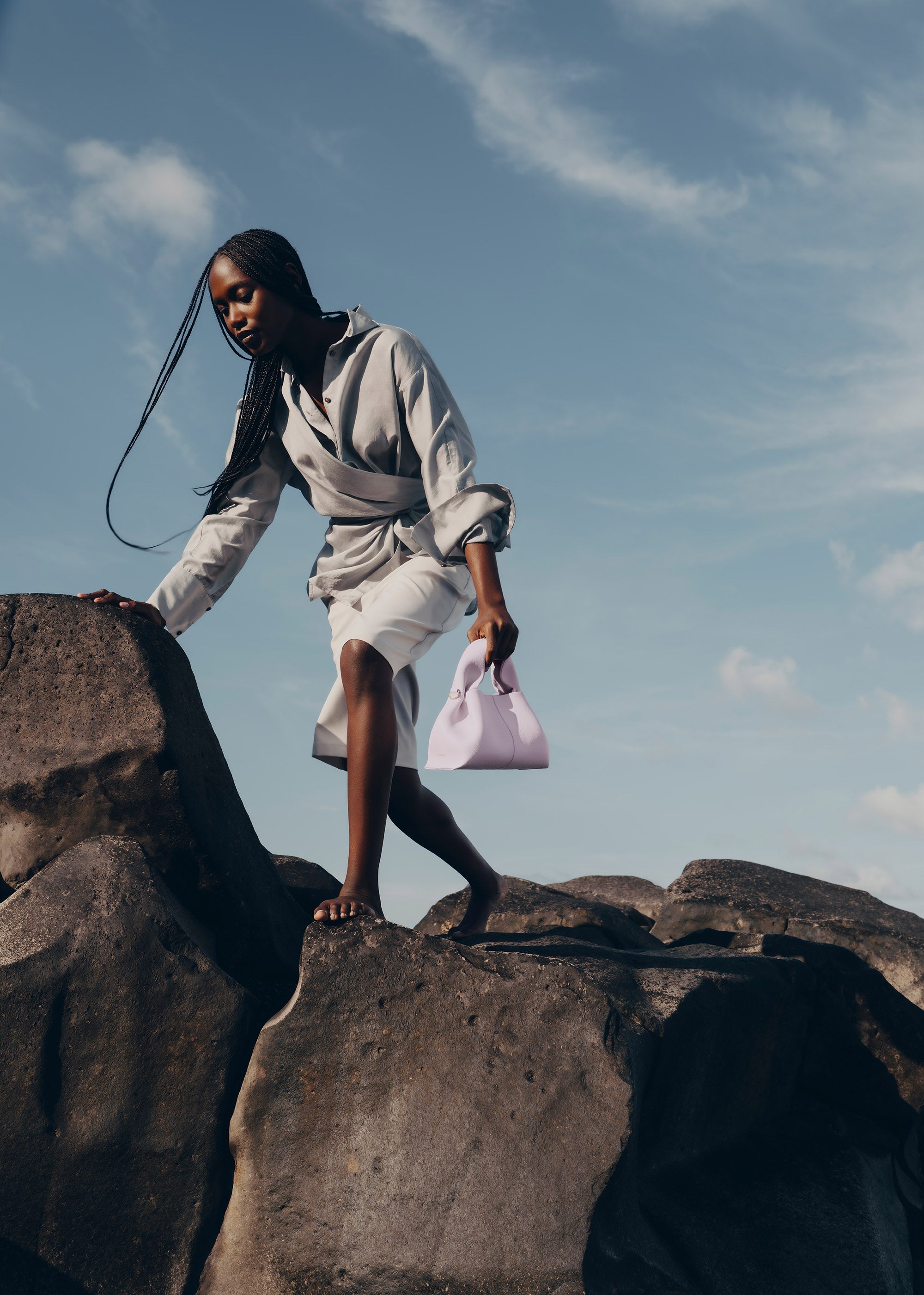 Polene Numero Neuf Mini Textured Wisteria