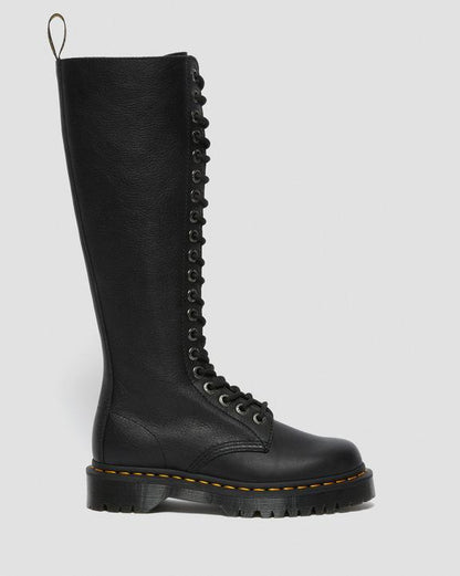 Dr Martens 1B60 Bex Pisa Leather Knee High Boots - Black