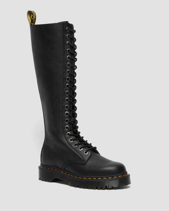 Dr Martens 1B60 Bex Pisa Leather Knee High Boots - Black