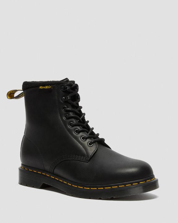 Dr. Martens 1460 Warmwair Leather Lace Up Boots Black - Mens