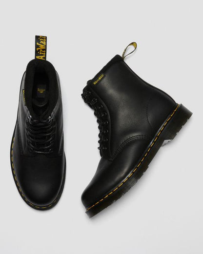 Dr. Martens 1460 Warmwair Leather Lace Up Boots Black - Womens