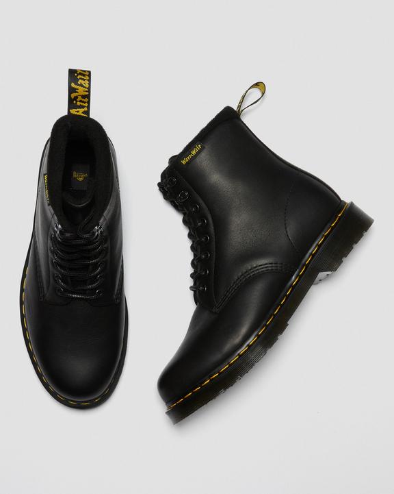 Dr. Martens 1460 Warmwair Leather Lace Up Boots Black - Mens