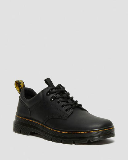 Dr. Martens Reeder Wyoming Leather Utility Shoes Black - Mens