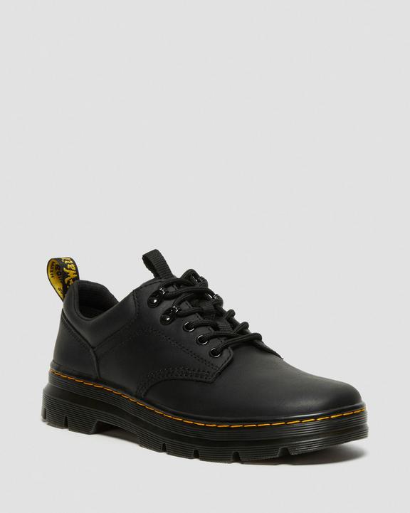 Dr. Martens Reeder Wyoming Leather Utility Shoes Black - Mens