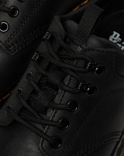 Dr. Martens Reeder Wyoming Leather Utility Shoes Black - Mens
