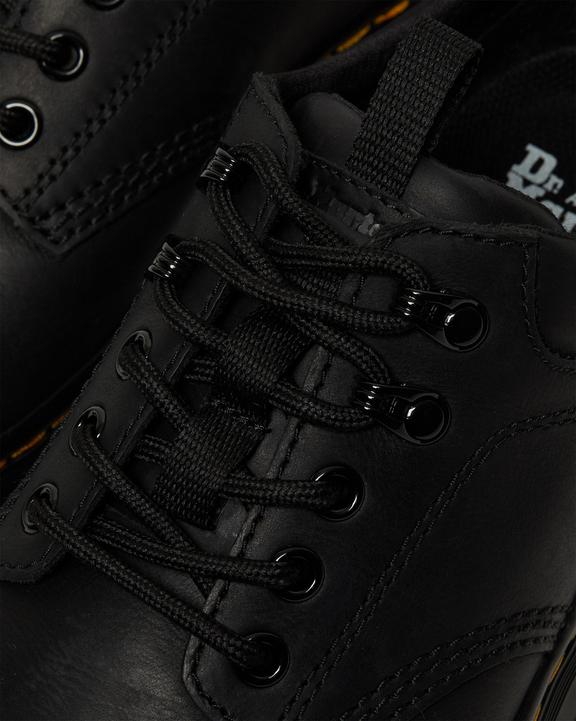 Dr. Martens Reeder Wyoming Leather Utility Shoes Black - Mens