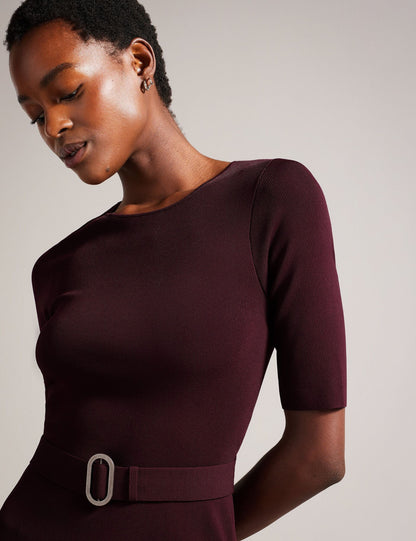 Ted Baker Samalee Flippy Hem Knitted Midi Dress Women's