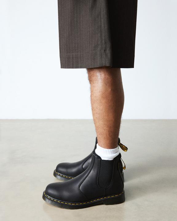 Dr. Martens 2976 Warmwair Leather Chelsea Boots Black - Womens