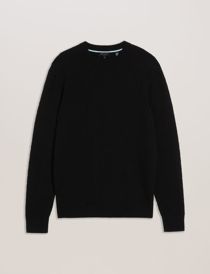 Ted Baker Loung Textured T Knit Crew Neck Jumper