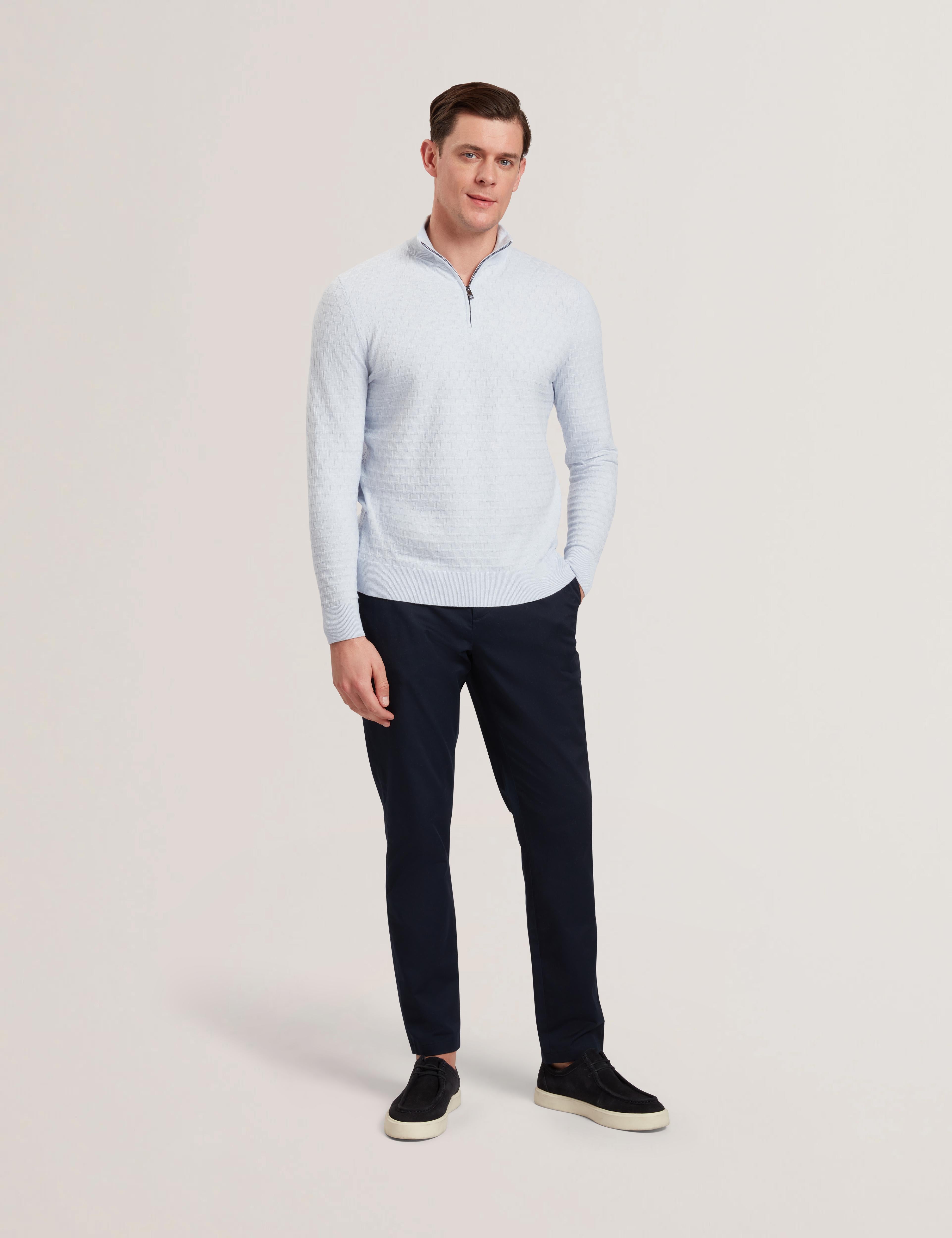 Ted Baker Kurnle T Knit Half Zip Funnel Neck Jumper