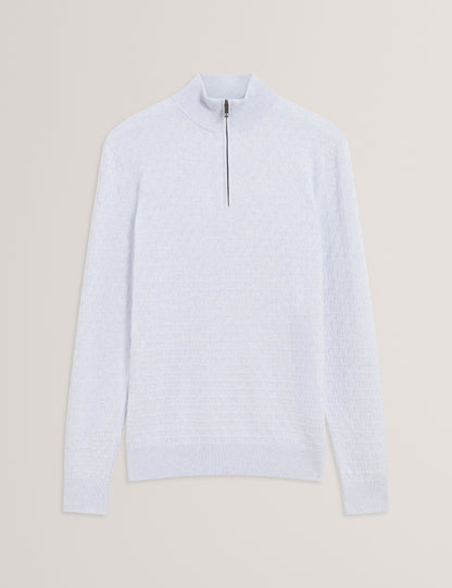 Ted Baker Kurnle T Knit Half Zip Funnel Neck Jumper