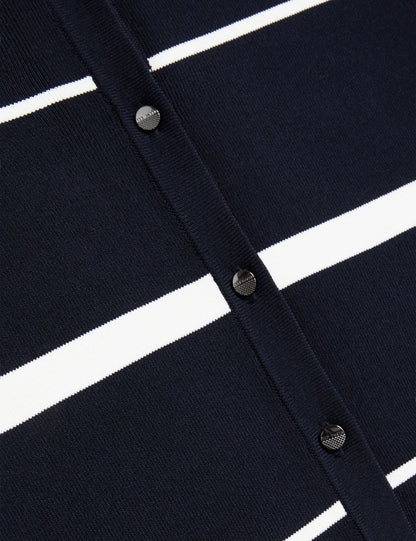 Ted Baker Eloriaa Stripe Fitted Crew Neck Cardigan Women's
