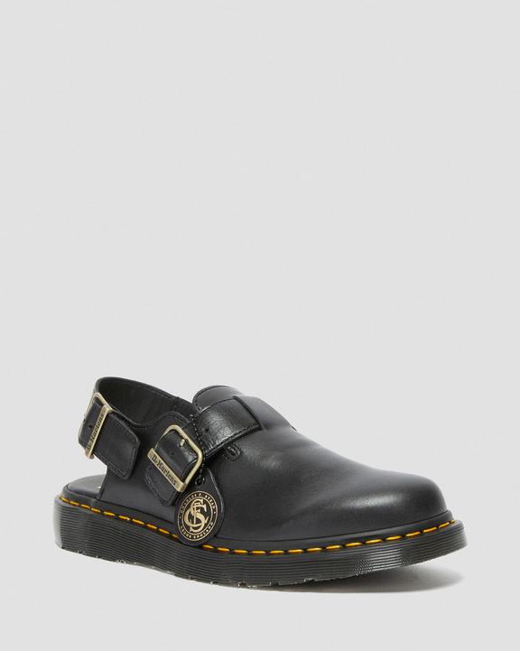 Dr Martens Jorge Made In England Leather Slingback Mules - Black
