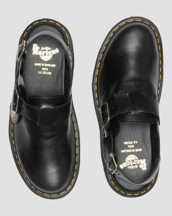 Dr Martens Jorge Made In England Leather Slingback Mules - Black