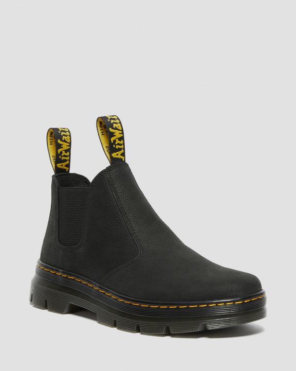 Hardie Ii Leather Chelsea Work Boots - Black - Mens