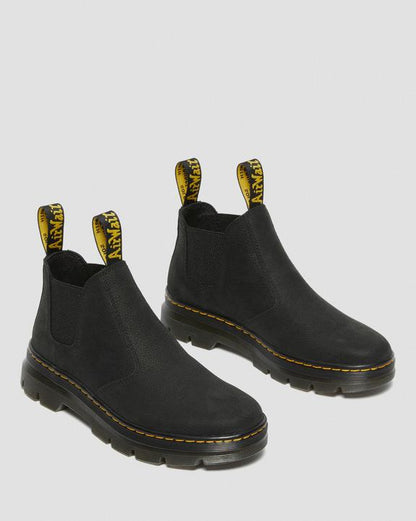 Hardie Ii Leather Chelsea Work Boots - Black - Mens