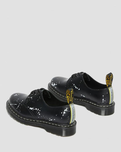 Dr. Martens 1461 Neighborhood Smooth Leather Oxford Shoes Black - Womens