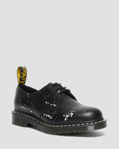 Dr. Martens 1461 Neighborhood Smooth Leather Oxford Shoes Black - Womens