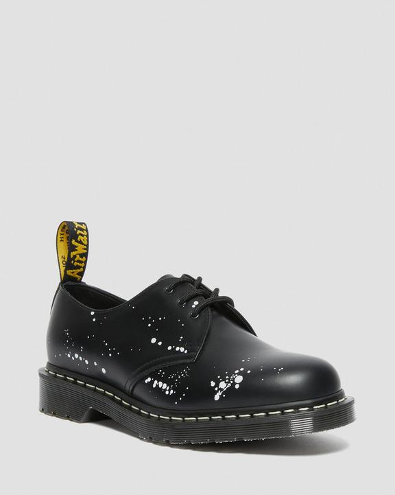 Dr. Martens 1461 Neighborhood Smooth Leather Oxford Shoes Black - Womens