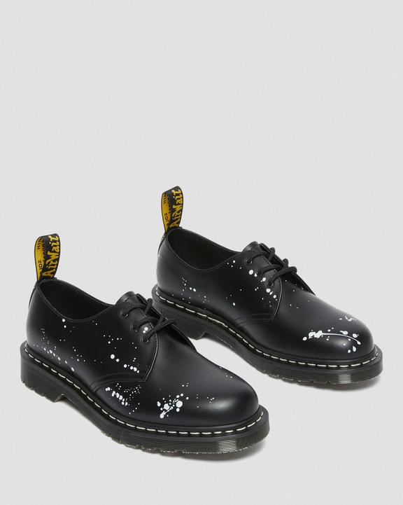 Dr. Martens 1461 Neighborhood Smooth Leather Oxford Shoes Black - Womens
