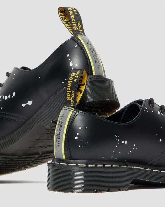 Dr. Martens 1461 Neighborhood Smooth Leather Oxford Shoes Black - Womens