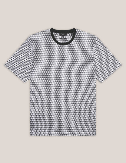 Ted Baker Sangs Geometric Jersey Top Gift Set In Black