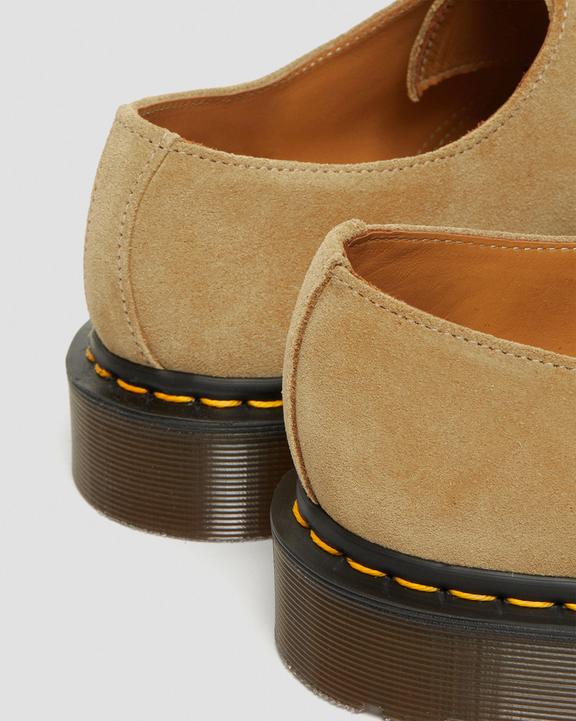 Dr Martens Made In England Buck Suede Oxford Shoes - Beige
