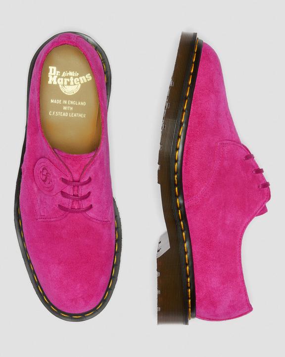 Dr Martens Made In England Buck Suede Oxford Shoes - Pink