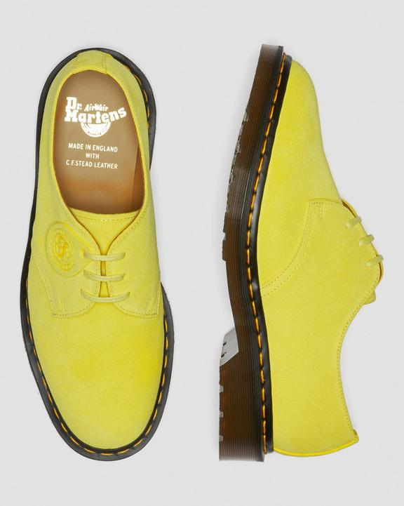 Dr Martens Made In England Buck Suede Oxford Shoes - Yellow