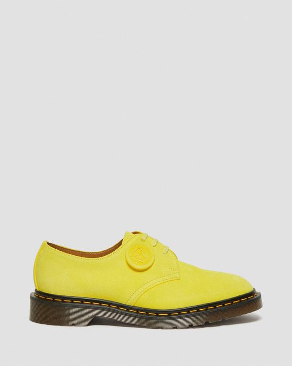 Dr Martens Made In England Buck Suede Oxford Shoes - Yellow