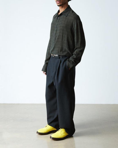 Dr Martens Made In England Buck Suede Oxford Shoes - Yellow