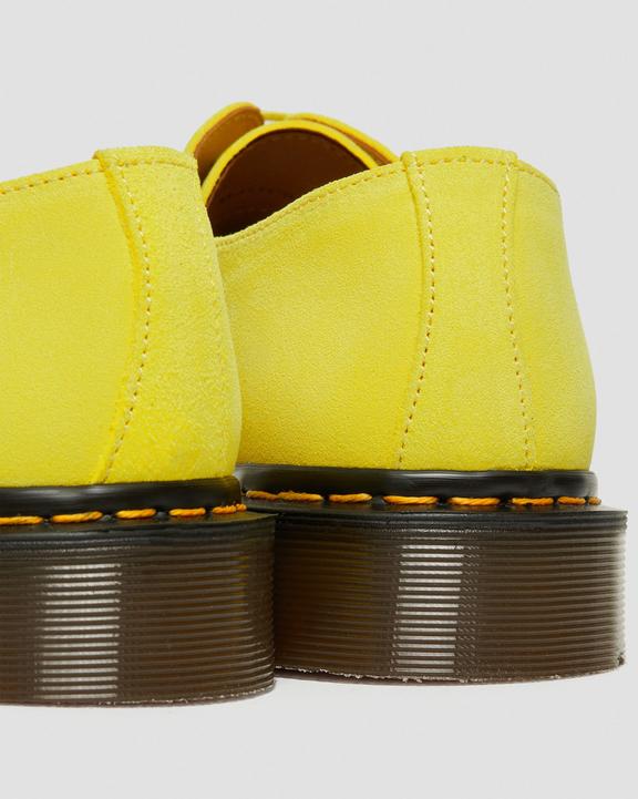 Dr Martens Made In England Buck Suede Oxford Shoes - Yellow