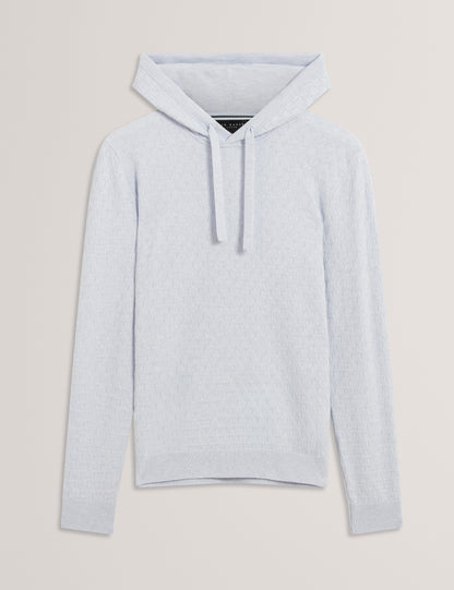 Ted Baker Loular Textured T Knit Wool Blend Hoodie