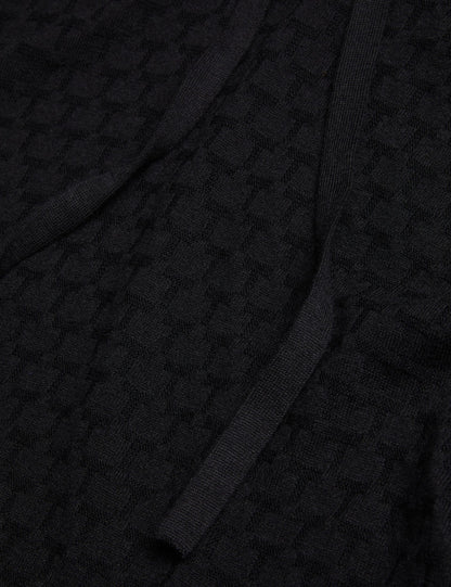 Ted Baker Loular Textured T Knit Wool Blend Hoodie