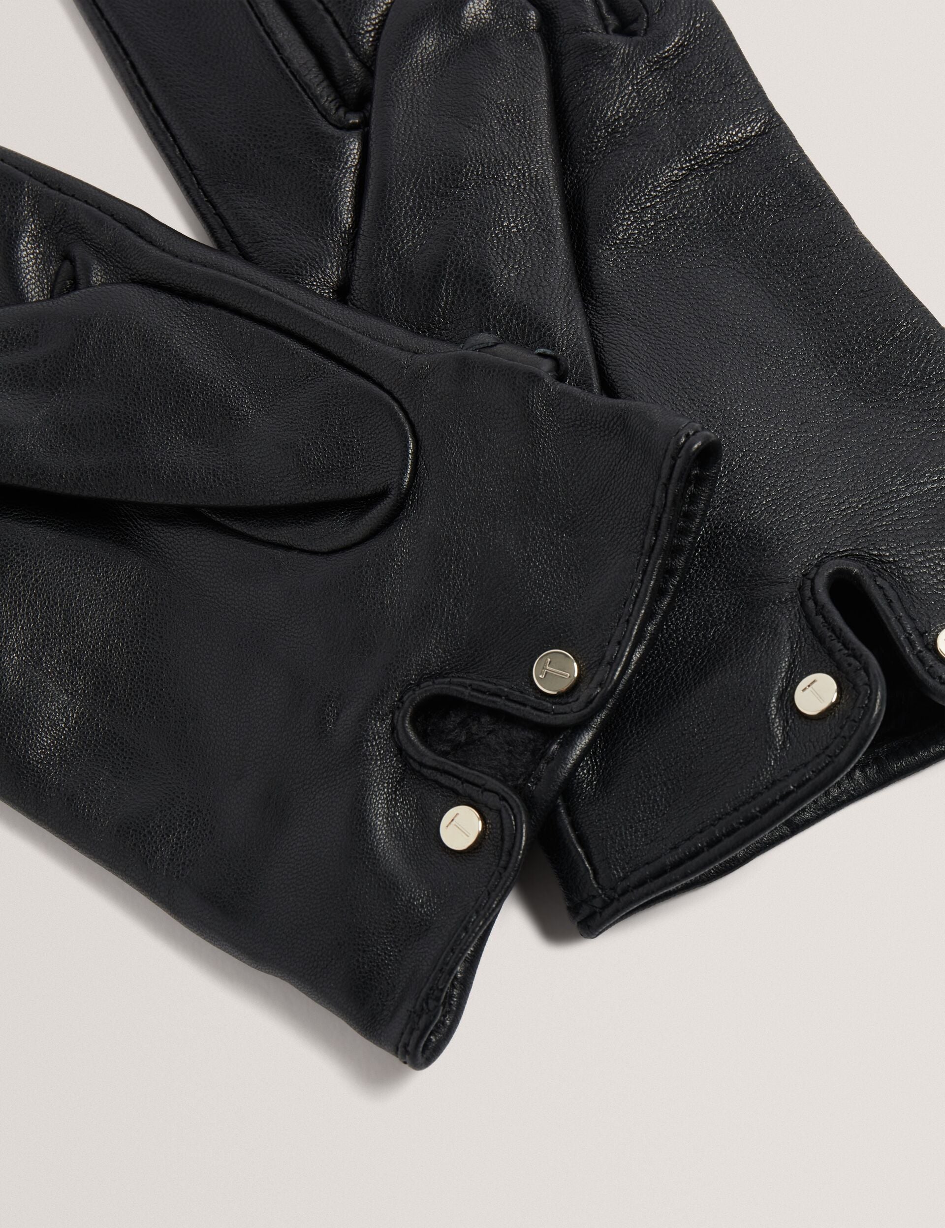 Ted Baker Clairel Buckle Cuff Leather Gloves Women's