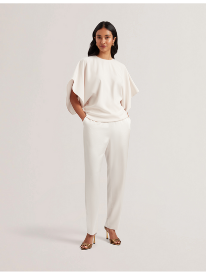 Ted Baker Cherika Batwing Short Sleeve Satin Blouse Women's