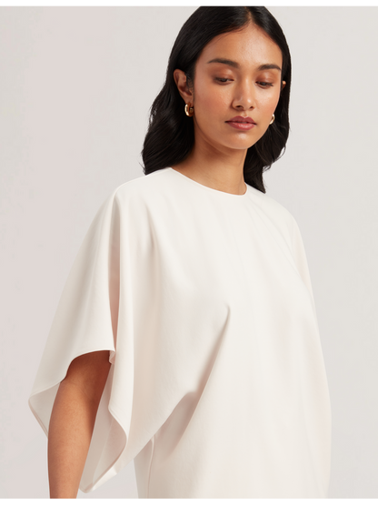 Ted Baker Cherika Batwing Short Sleeve Satin Blouse Women's