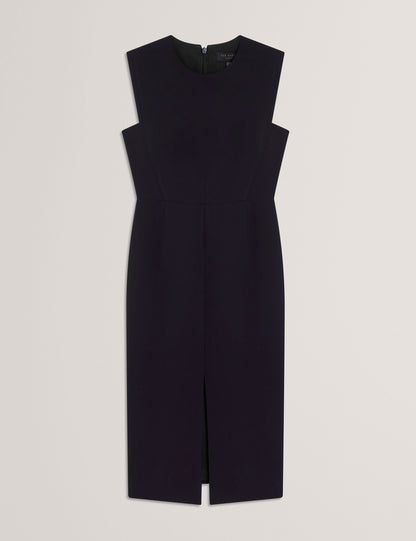 Ted Baker Manabdl Tailored Sleeveless Midi Dress With Front Split Women's