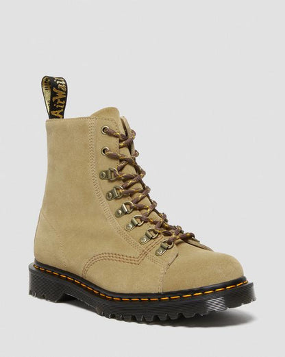 Dr Martens Barton Made In England Suede Boots - Sand