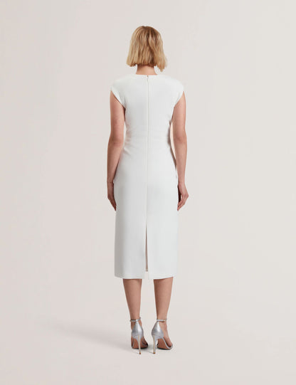 Ted Baker Bayree Folded Neckline Pencil Midi Dress Women's