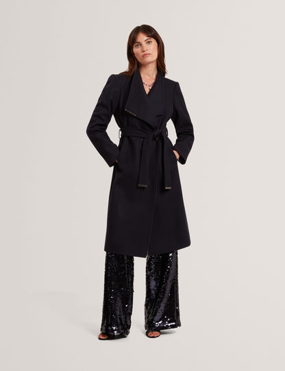 Ted Baker Rose Mid Length Belted Wool Wrap Coat Women's
