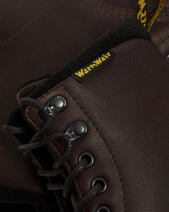 Dr. Martens 1460 Warmwair Leather Lace Up Boots Dark Brown - Mens