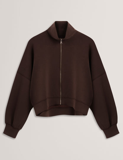 Ted Baker Arorha Zipup Funnel Neck Sweatshirt Women's