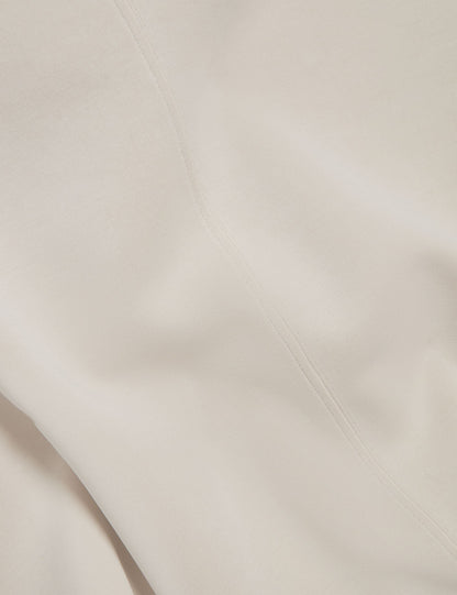Ted Baker Haliyy Funnel Neck Short Sleeve Sweatshirt In Ivory Women's