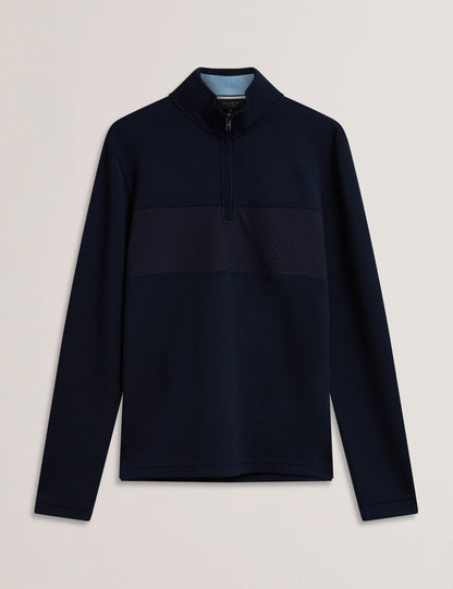 Ted Baker Simonea Textured Panel Halfzip Modal Sweatshirt