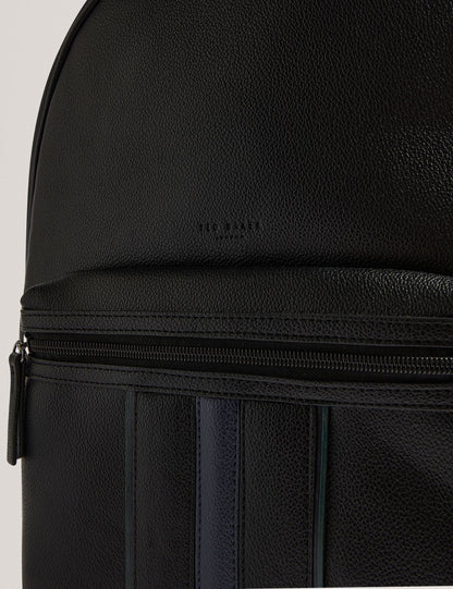 Ted Baker Keviin Faux Leather Striped Panel Backpack