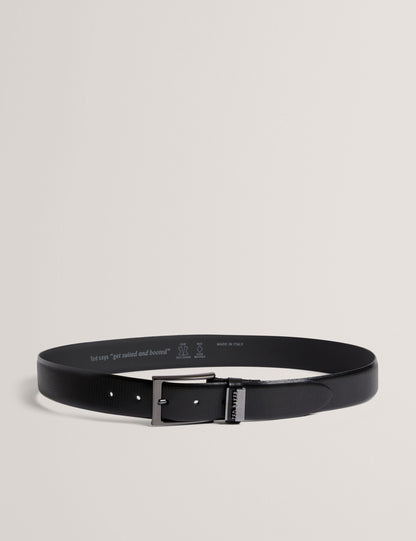 Ted Baker Dawsons Textured T Pattern Leather Belt
