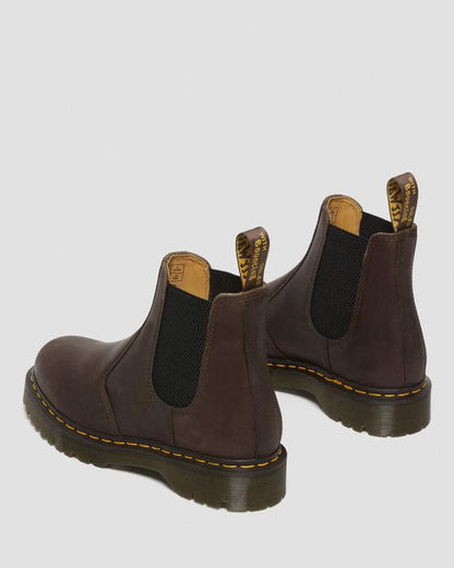 2976 Bex Crazy Horse Chelsea Boots - Dark Brown - Womens
